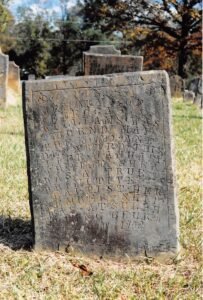 Rebecca (Hamilton) Williams' tombstone