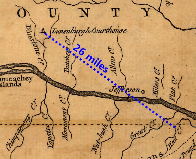 Lunenberg Courthouse to Hawtree Creek