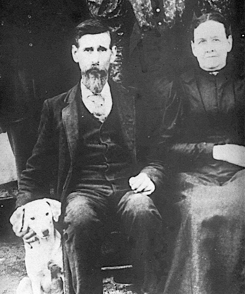 George Washington Richardson and wife Fannie Velma Jackson. A crop from a family photo. I wish I had a complete scan of the original.
