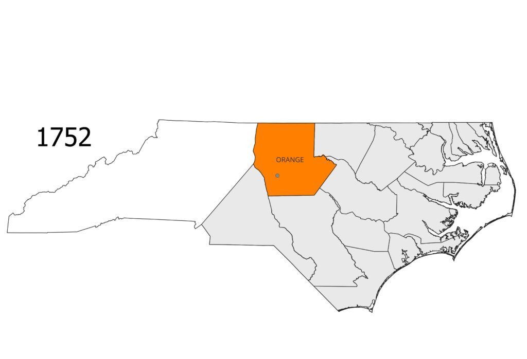 North Carolina in 1752.