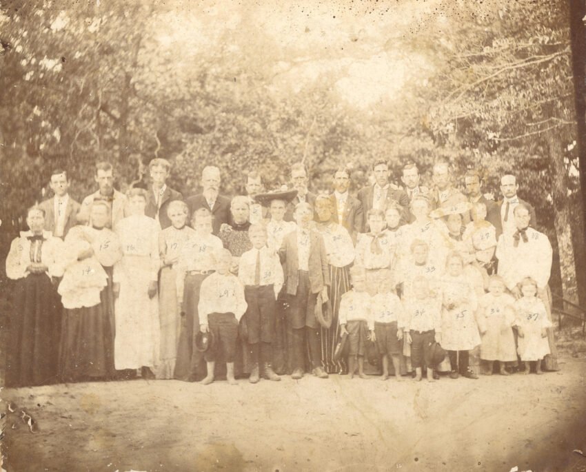 James Council Cook family, 1905 reunion photo